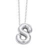 Wholesale Jewelry Simple Letter Copper Ochain Pendant Necklace Electroplated