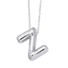 Wholesale Jewelry Simple Letter Copper Ochain Pendant Necklace Electroplated