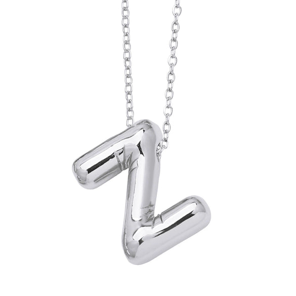 Wholesale Jewelry Simple Letter Copper Ochain Pendant Necklace Electroplated