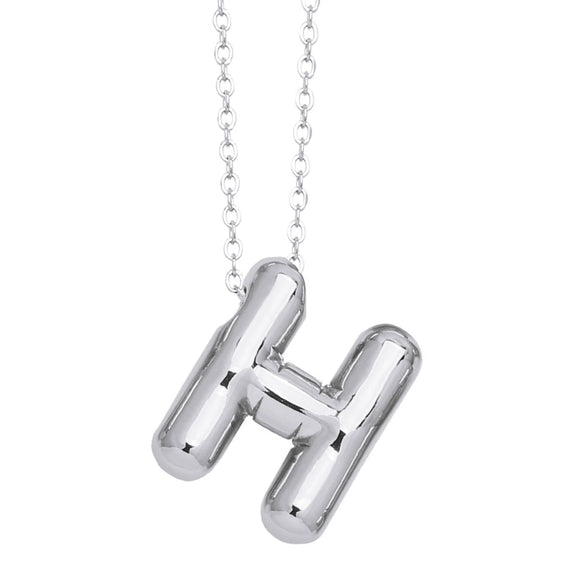 Wholesale Jewelry Simple Letter Copper Ochain Pendant Necklace Electroplated