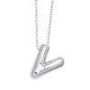 Wholesale Jewelry Simple Letter Copper Ochain Pendant Necklace Electroplated