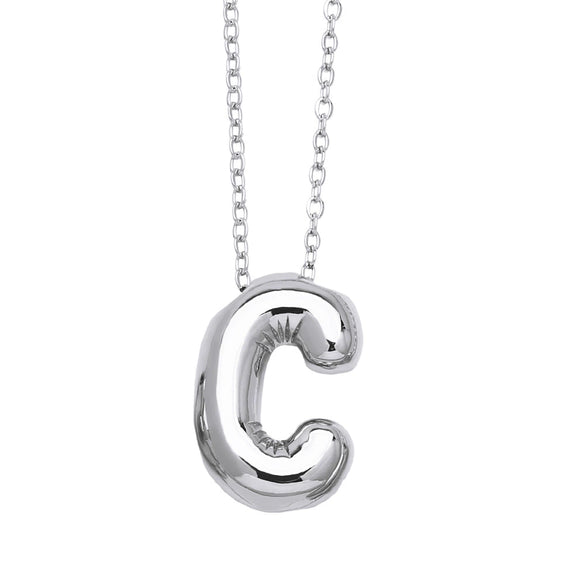 Wholesale Jewelry Simple Letter Copper Ochain Pendant Necklace Electroplated