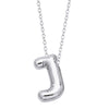 Wholesale Jewelry Simple Letter Copper Ochain Pendant Necklace Electroplated