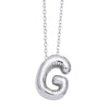 Wholesale Jewelry Simple Letter Copper Ochain Pendant Necklace Electroplated