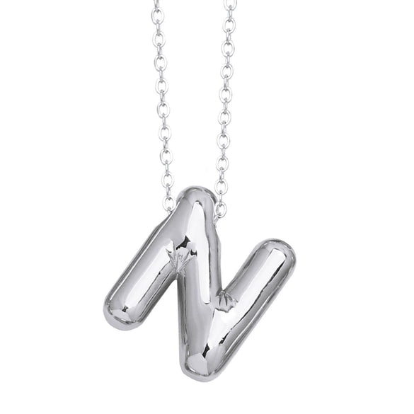 Wholesale Jewelry Simple Letter Copper Ochain Pendant Necklace Electroplated