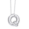 Wholesale Jewelry Simple Letter Copper Ochain Pendant Necklace Electroplated