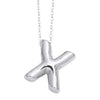 Wholesale Jewelry Simple Letter Copper Ochain Pendant Necklace Electroplated