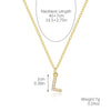 Wholesale Jewelry Simple Letter Pendant Necklace Copper Mixed Gem Inlay Zircon Ochain