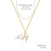 Wholesale Jewelry Simple Letter Pendant Necklace Copper Mixed Gem Inlay Zircon Ochain