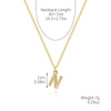 Wholesale Jewelry Simple Letter Pendant Necklace Copper Mixed Gem Inlay Zircon Ochain