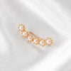 Wholesale Jewelry Simple Metal Pearl Flower Ear Bone Clip Gooddiy
