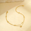 Wholesale Jewelry Simple Multilayer Love Stainless Steel Geometric Pendant
