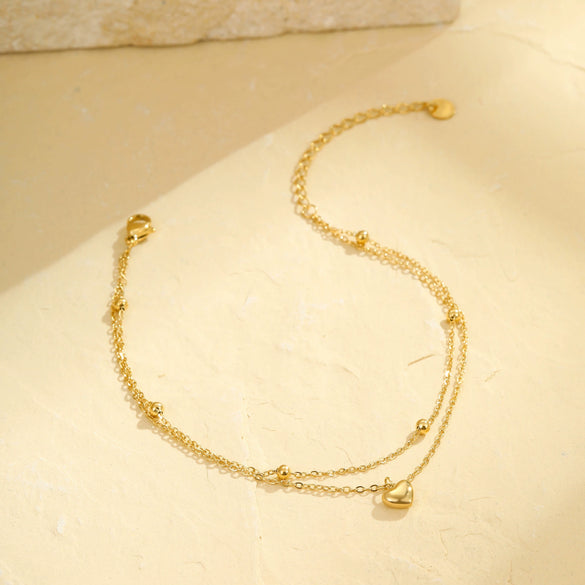 Wholesale Jewelry Simple Multilayer Love Stainless Steel Geometric Pendant