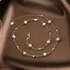 Wholesale Jewelry Simple Natural Style Geometric S925 Sterling Silver Baroque Pearl Necklace Electroplated