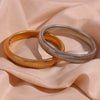 Wholesale Jewelry Simple Niche Bracelet Stainless Steel Geometric 18K Gold Plated Electroplating For Women