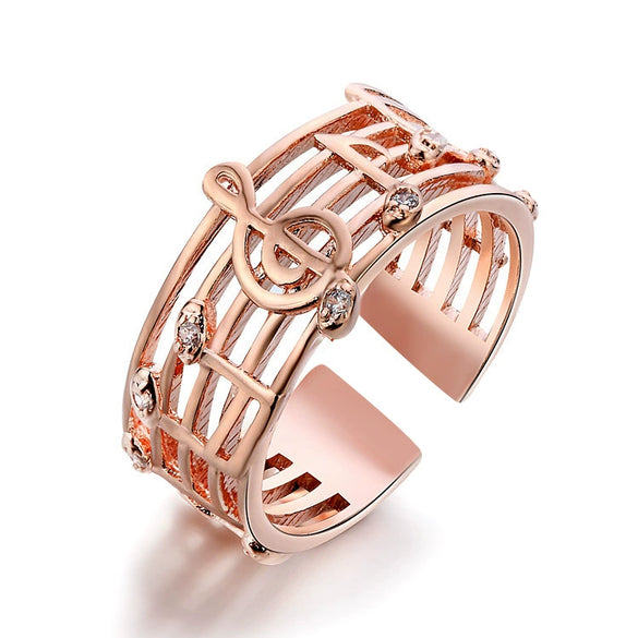 Wholesale Jewelry Simple Opening Adjustable Geometric Copper Ring With Electroplating