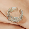 Wholesale Jewelry Simple Opening Adjustable Geometric Copper Ring With Electroplating