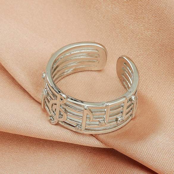 Wholesale Jewelry Simple Opening Adjustable Geometric Copper Ring With Electroplating