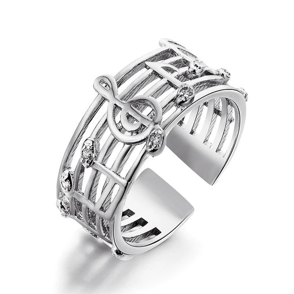 Wholesale Jewelry Simple Opening Adjustable Geometric Copper Ring With Electroplating