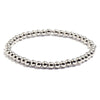 Wholesale Jewelry Simple Round Bead Electroplated Ccb Elastic Bracelet For Women