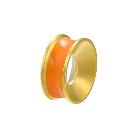 Wholesale Jewelry Simple Round Copper Beads Electroplated Drop Oil Accessories