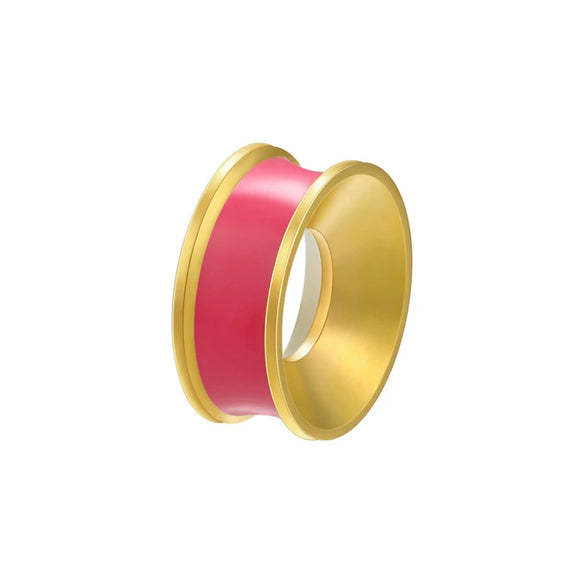Wholesale Jewelry Simple Round Copper Beads Electroplated Drop Oil Accessories