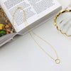 Wholesale Jewelry Simple Round Silver 925 Sterling Silver Pendant Necklace With Geometric Style And Electroplating For Women