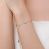 Wholesale Jewelry Simple S925 Sterling Silver Inlaid Drop Shape Aobao Bracelet Original Design Fashion Women's