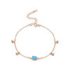 Wholesale Jewelry Simple S925 Sterling Silver Inlaid Drop Shape Aobao Bracelet Original Design Fashion Women's