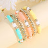 Wholesale Jewelry Simple Soft Ceramic Round Bead Bohemian Style Geometric Bracelet For Men And Women