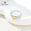 Wholesale Jewelry Simple Stainless Steel Geometric Inlaid Zircon Ring For Women Electroplating