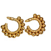 1 Pair Simple Style C Shape Plating Alloy 18k Gold Plated Ear Studs