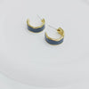 1 Pair Simple Style C Shape Enamel Alloy Ear Studs