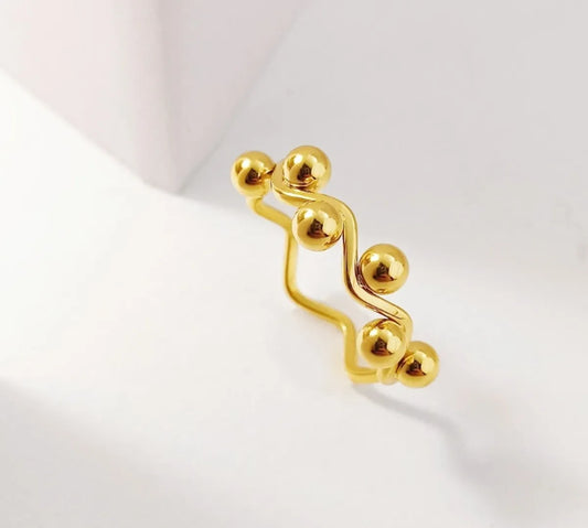 Wholesale Jewelry Simple Style Classic Style Commute Solid Color 304 Stainless Steel Stainless Steel Zircon 18K Gold Plated Plating Inlay Rings