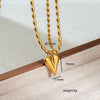Wholesale Jewelry Simple Style Classic Style Floral Butterfly 304 Stainless Steel Pendant Necklace
