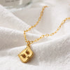Wholesale Jewelry Simple Style Classic Style Letter 304 Stainless Steel Plating Chain Pendant Necklace