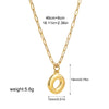 Wholesale Jewelry Simple Style Classic Style Letter 304 Stainless Steel Plating Chain Pendant Necklace
