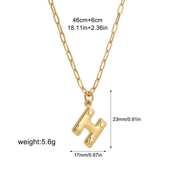 Wholesale Jewelry Simple Style Classic Style Letter 304 Stainless Steel Plating Chain Pendant Necklace
