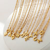 Wholesale Jewelry Simple Style Classic Style Letter 304 Stainless Steel Plating Chain Pendant Necklace