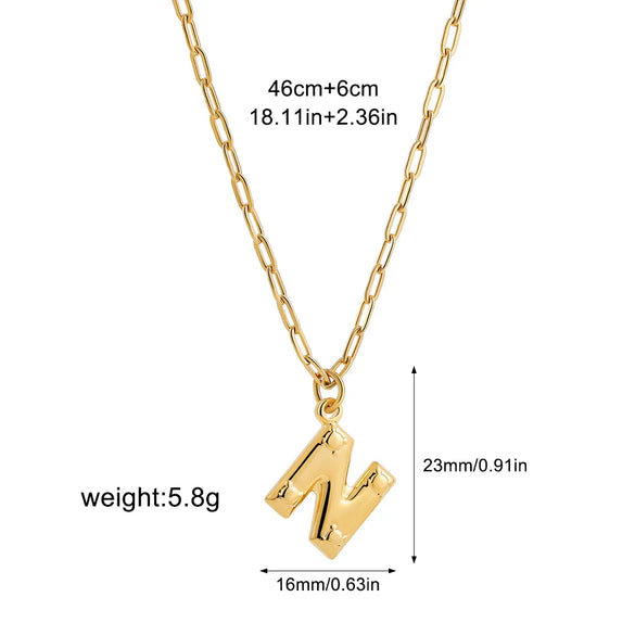 Wholesale Jewelry Simple Style Classic Style Letter 304 Stainless Steel Plating Chain Pendant Necklace