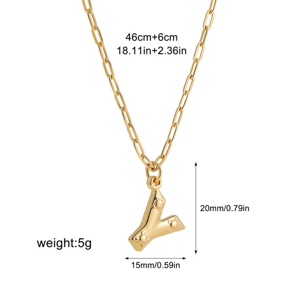Wholesale Jewelry Simple Style Classic Style Letter 304 Stainless Steel Plating Chain Pendant Necklace
