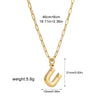 Wholesale Jewelry Simple Style Classic Style Letter 304 Stainless Steel Plating Chain Pendant Necklace