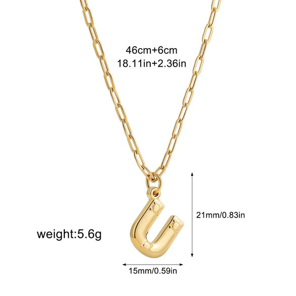 Wholesale Jewelry Simple Style Classic Style Letter 304 Stainless Steel Plating Chain Pendant Necklace
