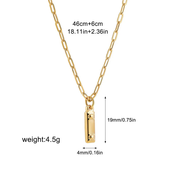 Wholesale Jewelry Simple Style Classic Style Letter 304 Stainless Steel Plating Chain Pendant Necklace