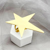 Wholesale Jewelry Simple Style Classic Style Pentagram Starfish 304 Stainless Steel 14K Gold Plated Plating Hollow Out Open Rings