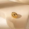 Wholesale Jewelry Simple Style Classic Style Roman Style Geometric 304 Stainless Steel 14K Gold Plated Plating Rings Earrings Jewelry Set