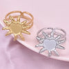 Wholesale Jewelry Simple Style Classic Style Solid Color 304 Stainless Steel 18K Gold Plated Irregular Polishing Rings