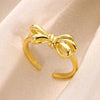 Wholesale Jewelry Simple Style Classic Style Solid Color 304 Stainless Steel Gold Plated Plating Rings