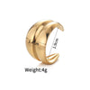 Wholesale Jewelry Simple Style Classic Style Solid Color 304 Stainless Steel Plating Open Rings