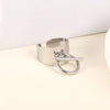Wholesale Jewelry Simple Style Classic Style Solid Color 304 Stainless Steel Rings